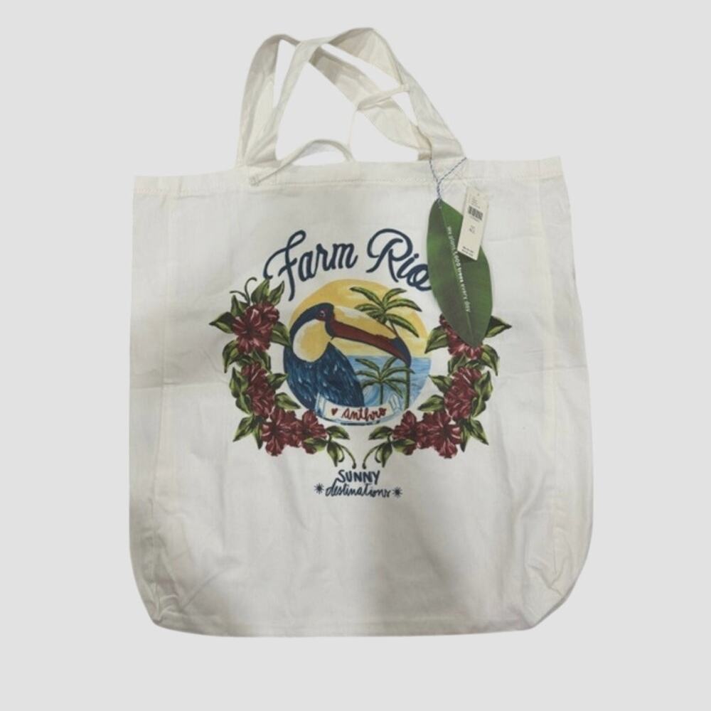 Farm Rio Graphic Cotton Tote Bag